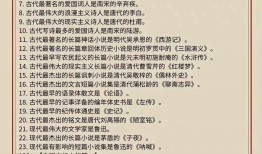 1-6年级文学常识图，开启孩子们的文学世界